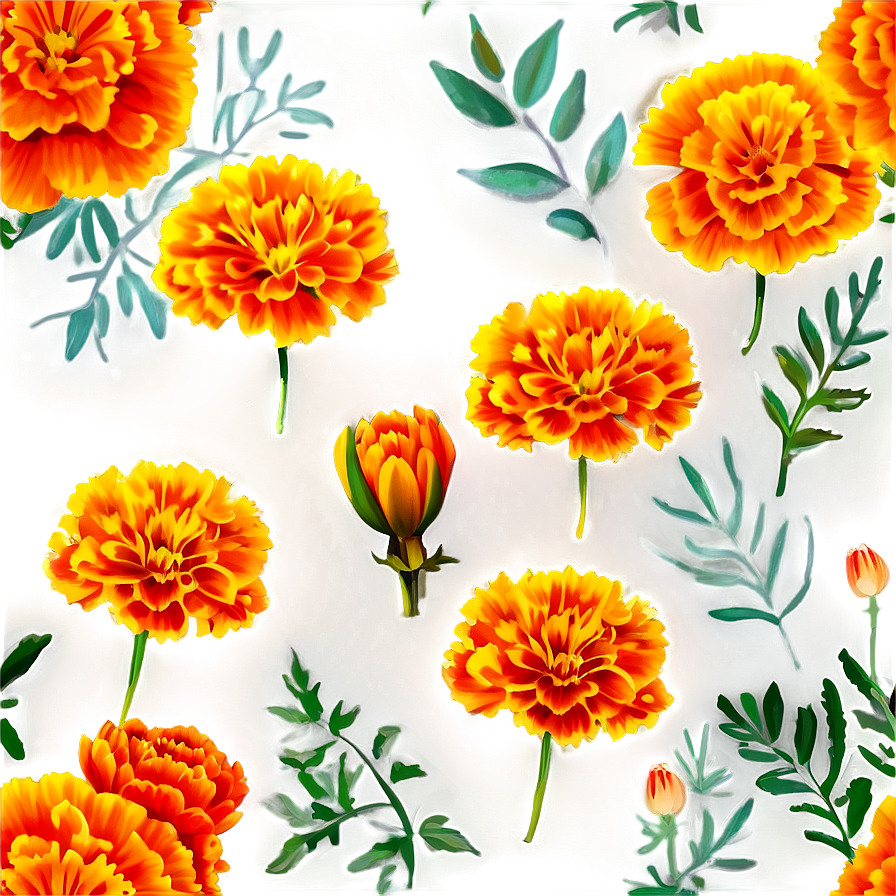 Vibrant Marigold Png Cli73