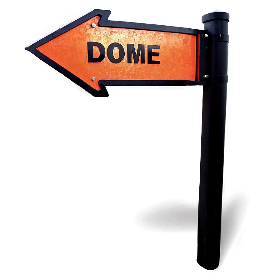 Vibrant Orange Arrow Sign Png Uko