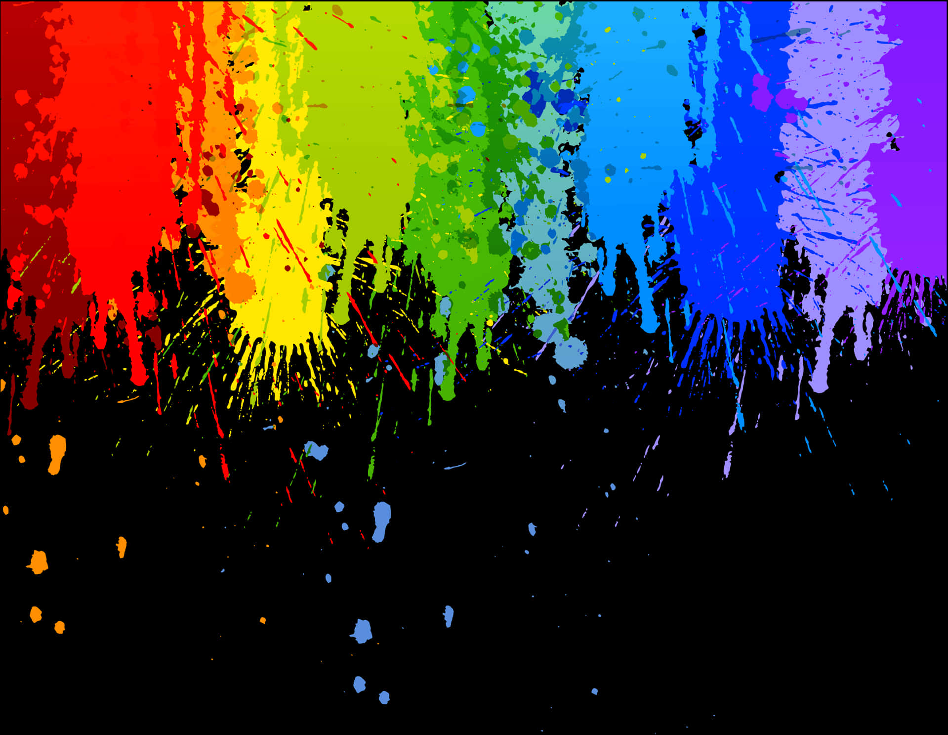 Vibrant Paint Splatter Artwork