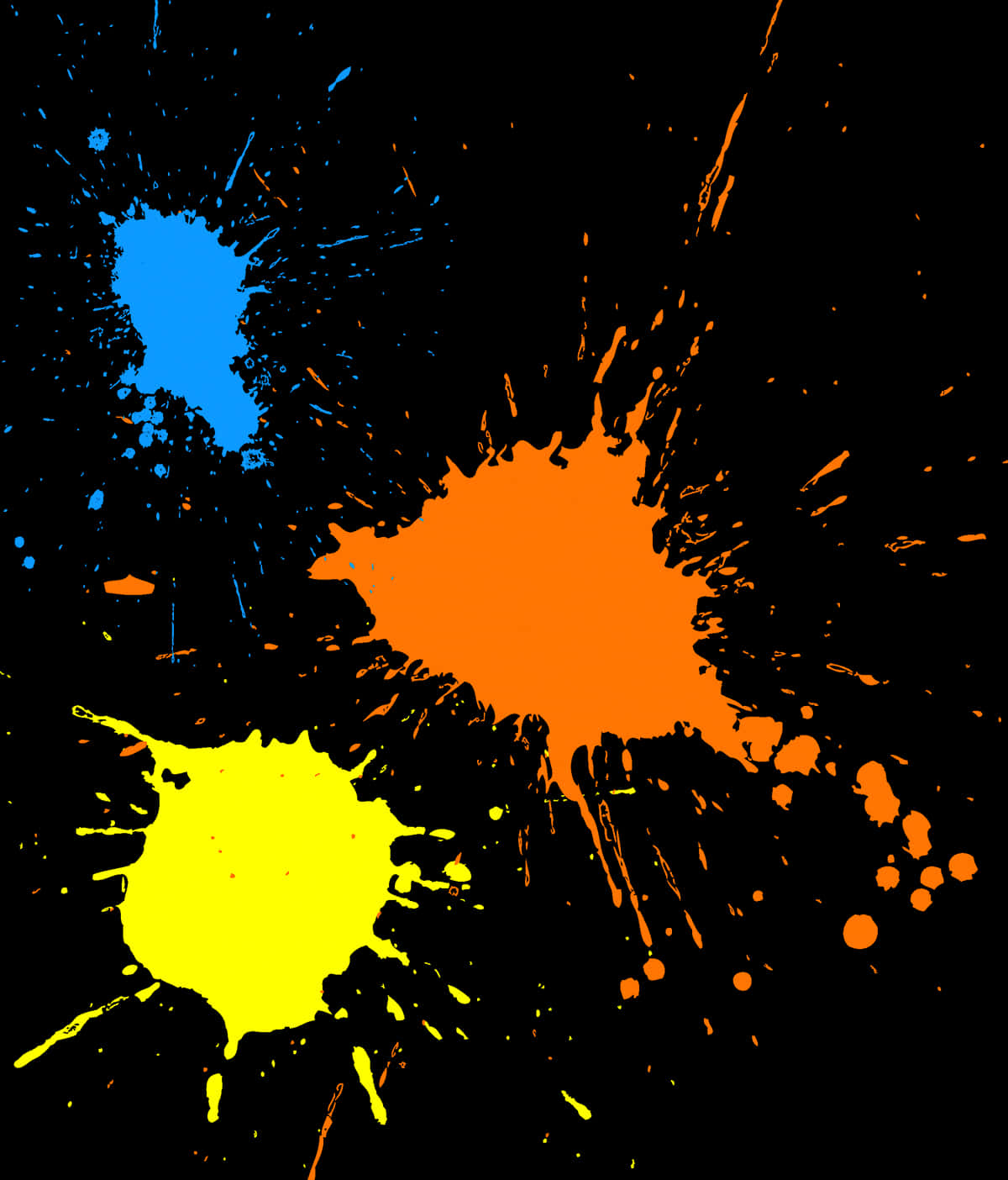 Vibrant Paint Splatter Artwork