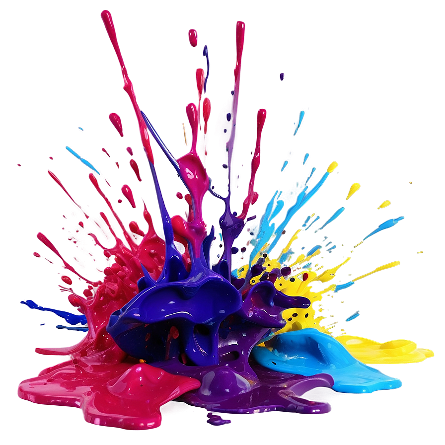 Vibrant Paint Splatter Png 4