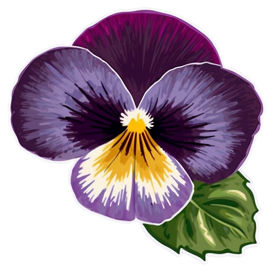 Vibrant Pansy Blossom Png Sfs