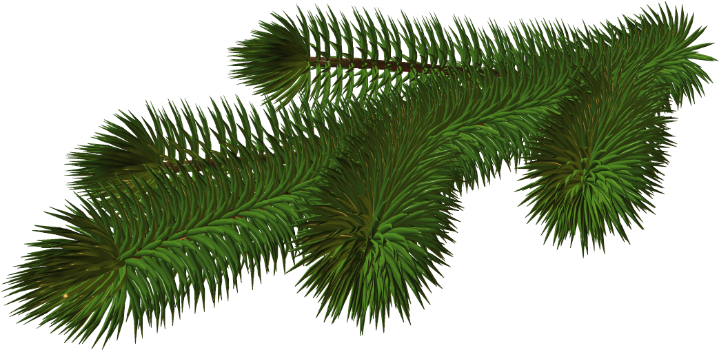 Vibrant_ Pine_ Branch_3 D_ Render