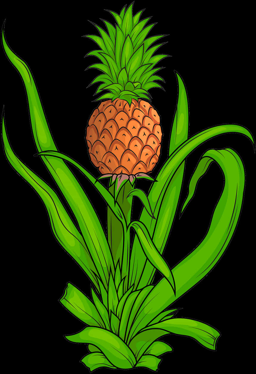 Vibrant Pineapple Artwork