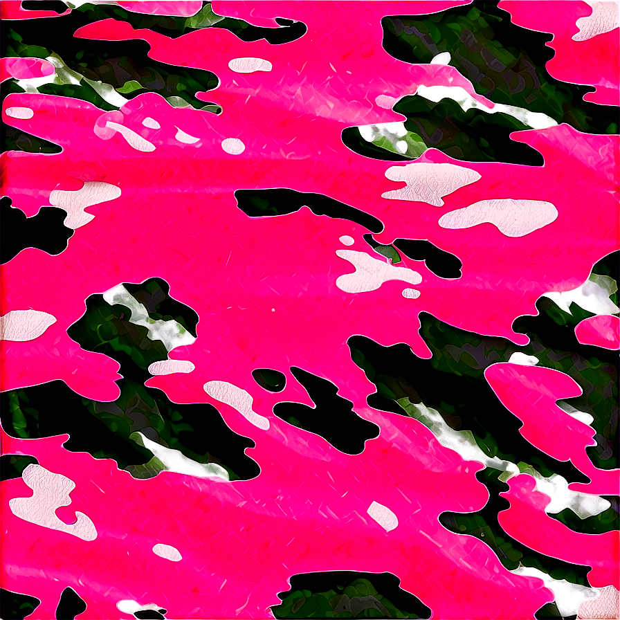 Vibrant Pink Camo Print Png Gpf51