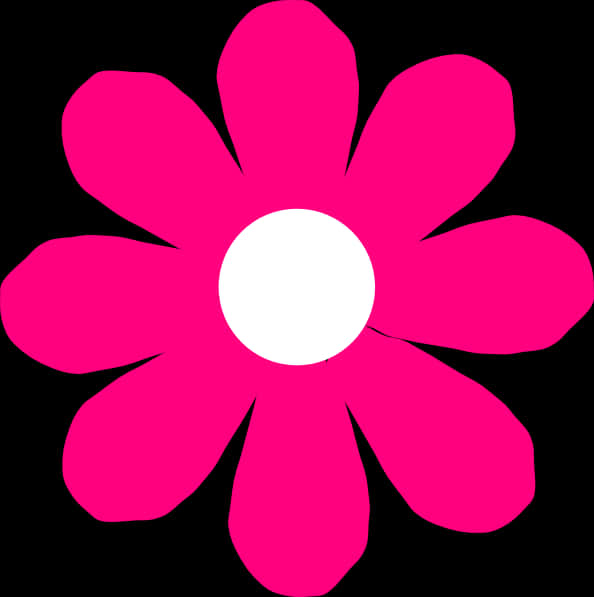 Vibrant_ Pink_ Flower_ Graphic