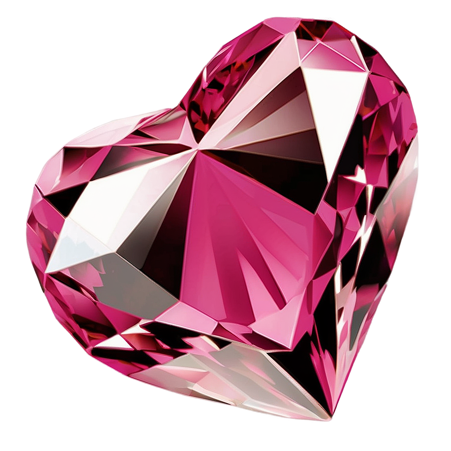 Vibrant Pink Heart Diamond Symbol Png Lwh57