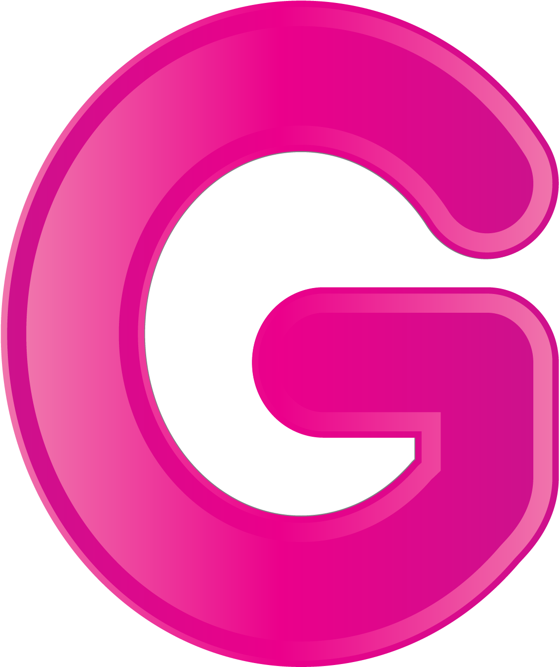 Vibrant Pink Letter G