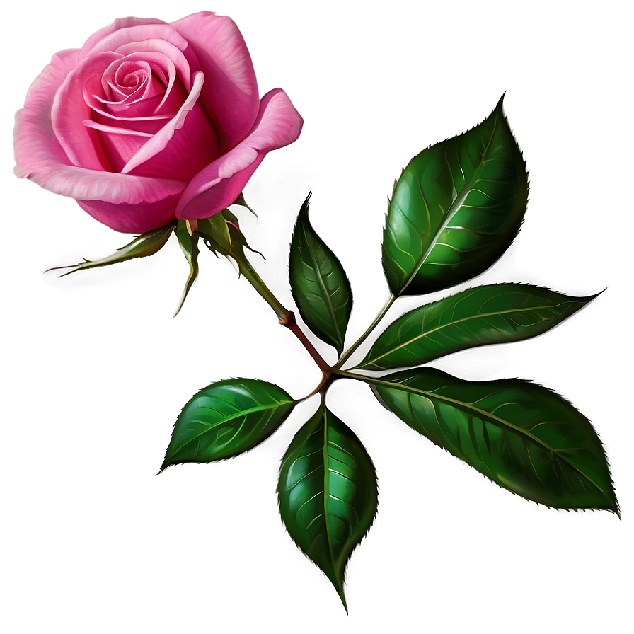 Vibrant Pink Rose Png Shl76