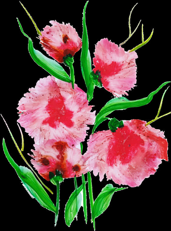 Vibrant_ Pink_ Watercolor_ Flowers