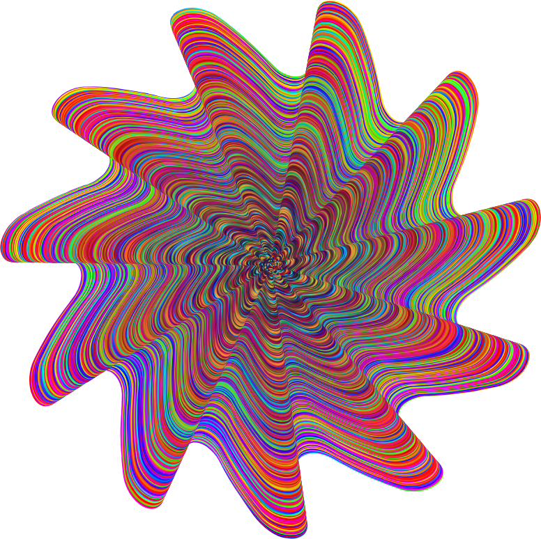 Vibrant Psychedelic Starburst Pattern