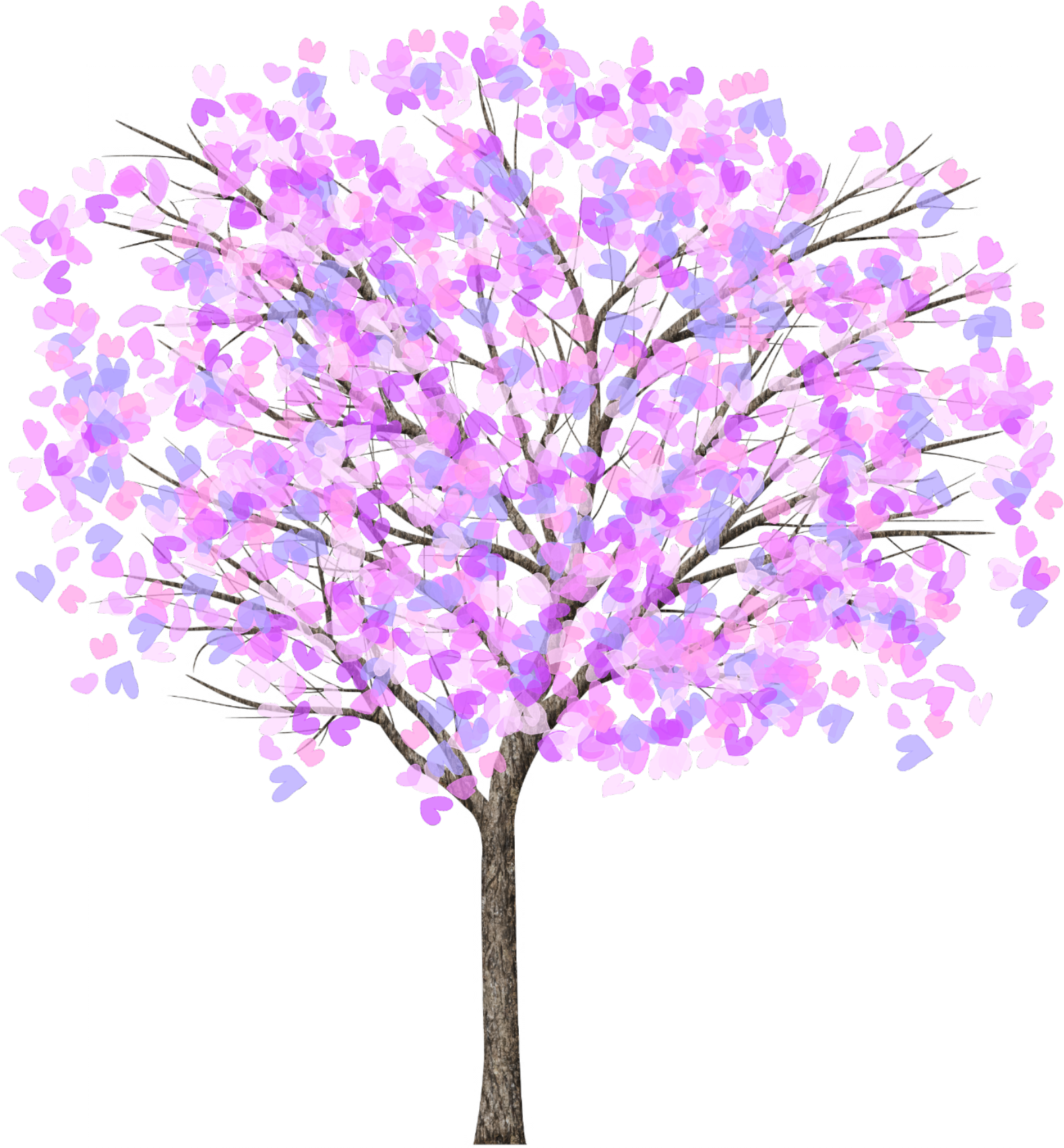 Vibrant Purple Blossom Tree