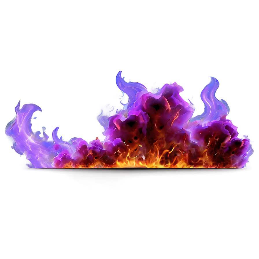 Vibrant Purple Fire Png 06252024