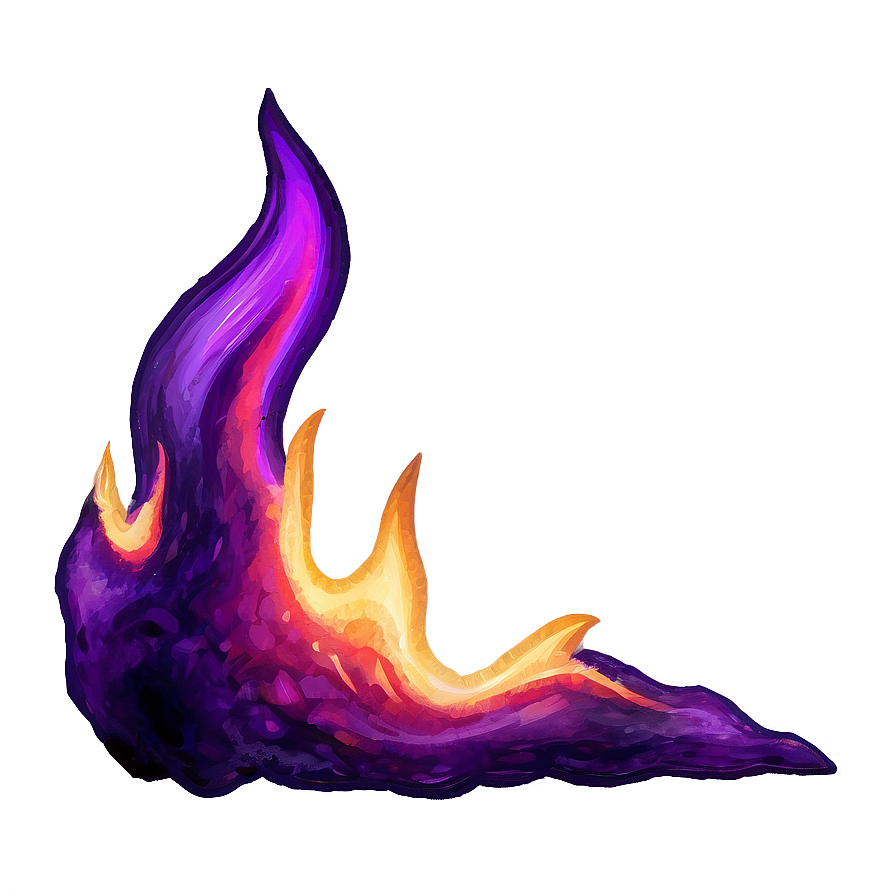 Vibrant Purple Fire Png 06252024