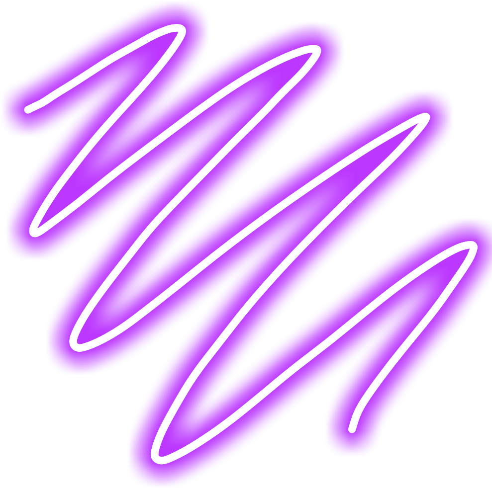 Vibrant Purple Neon Scribbles