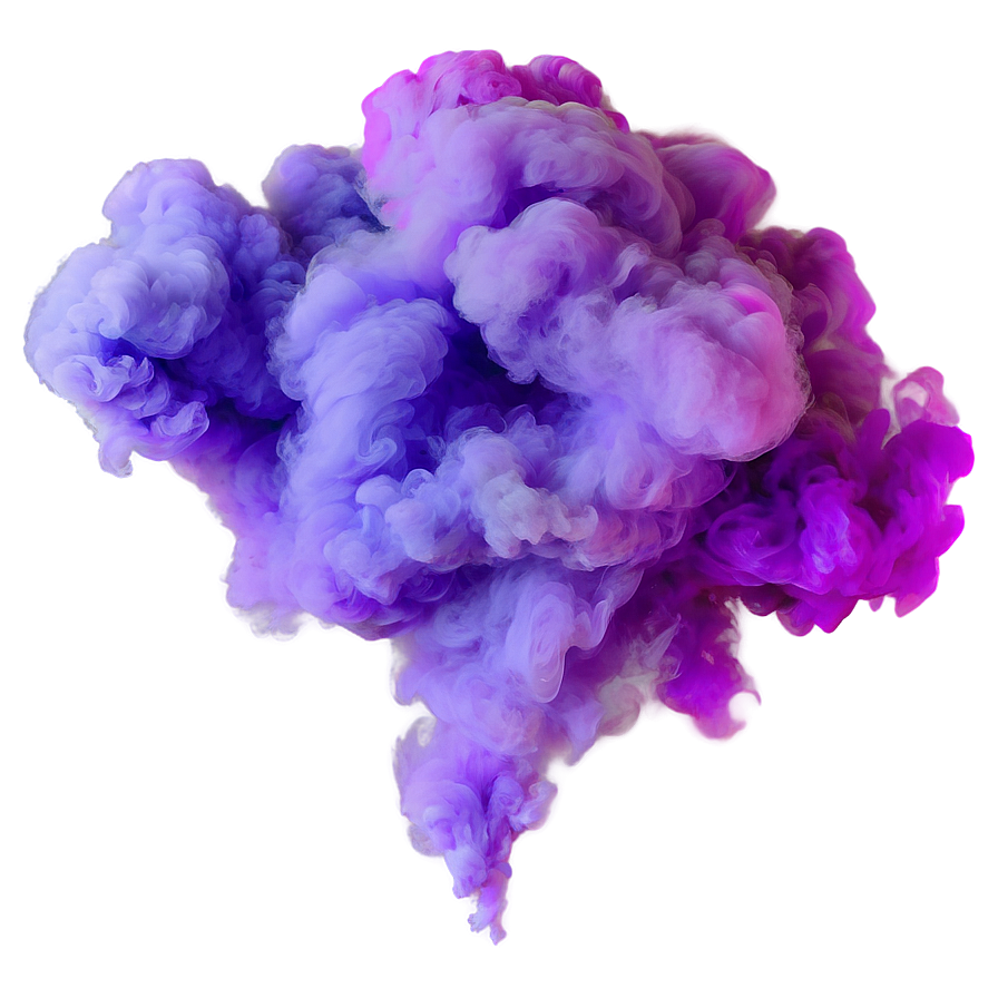 Vibrant Purple Smoke Design Png 25