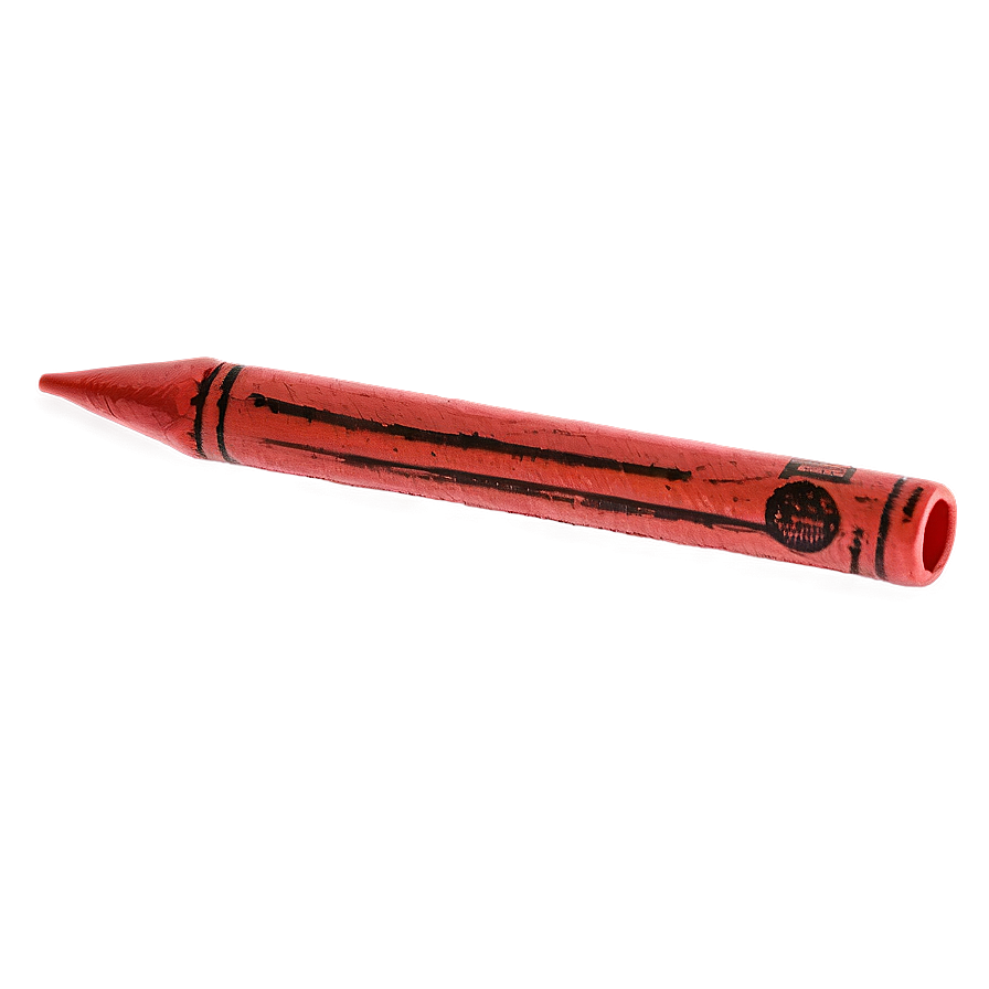 Vibrant Red Crayon Drawing Png Esv55