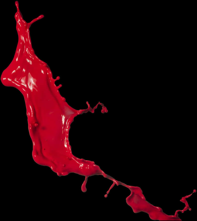 Vibrant_ Red_ Paint_ Splash