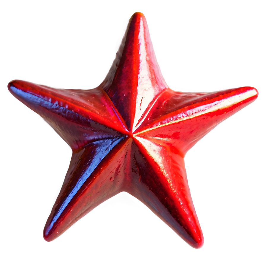 Vibrant Red Star Png 05232024