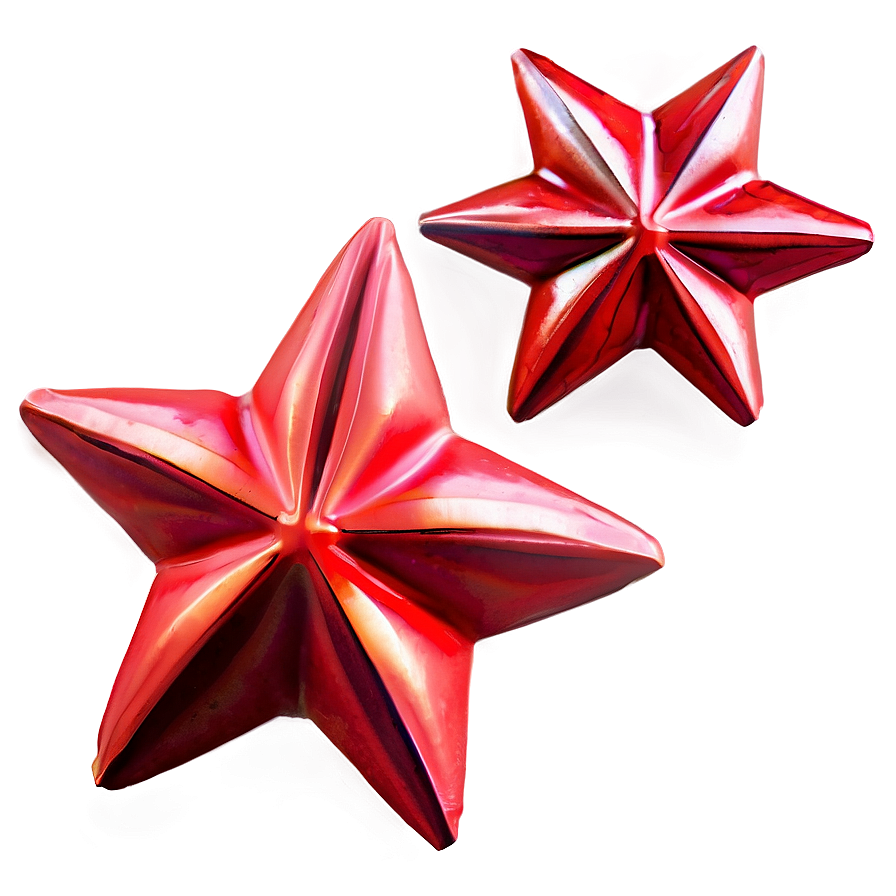 Vibrant Red Star Png 05232024