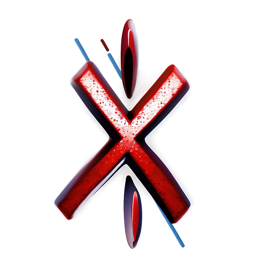 Vibrant Red X Mark Png 50