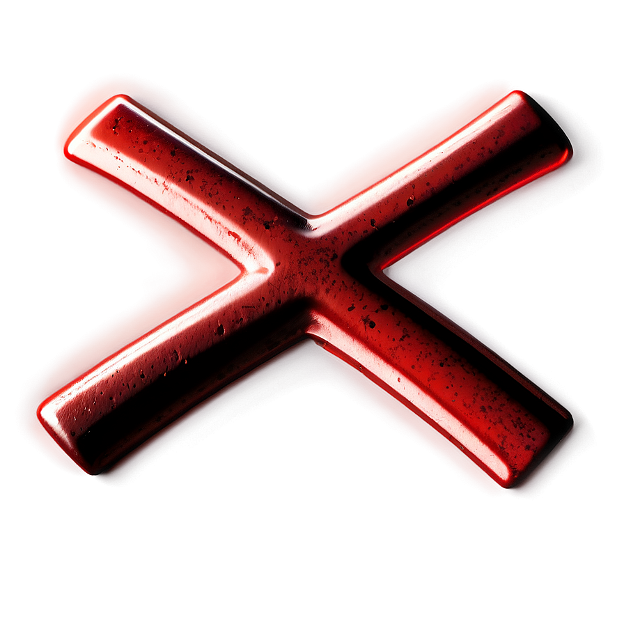 Vibrant Red X Mark Png Nsk