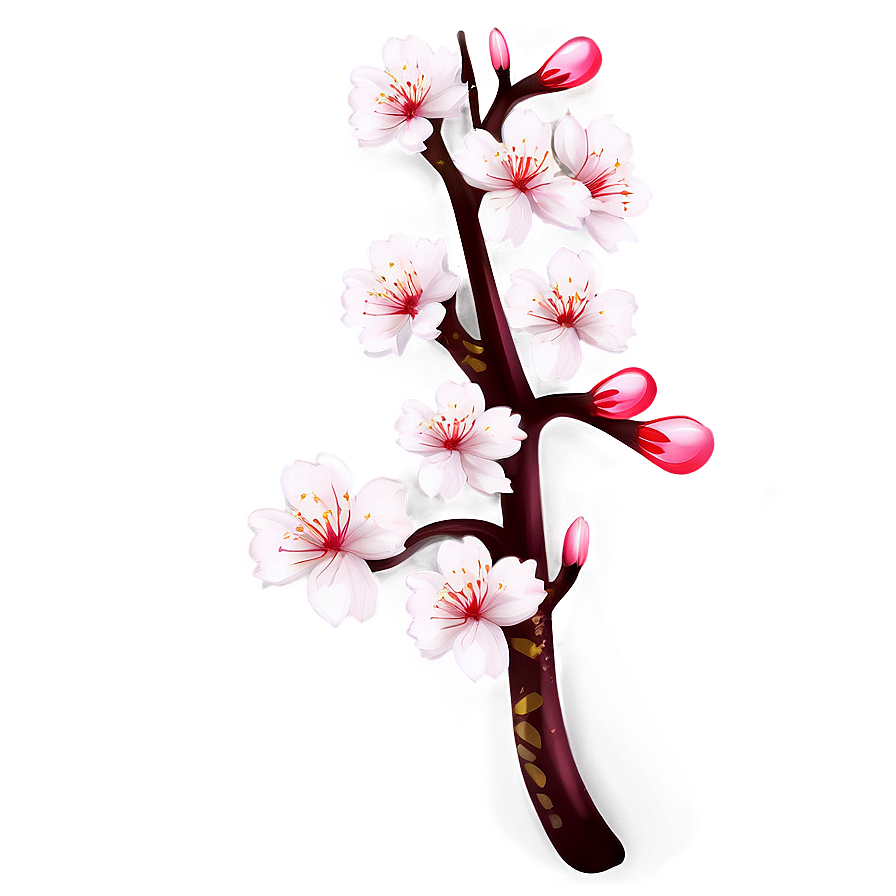 Vibrant Sakura Blossom Png Frf