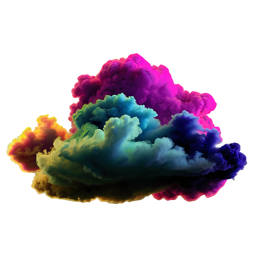 Vibrant Smoke Cloud Png 15