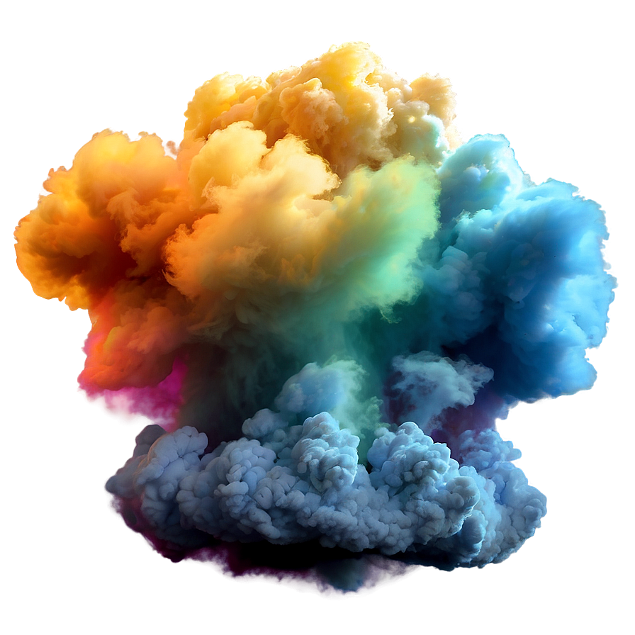 Vibrant Smoke Cloud Png Whf