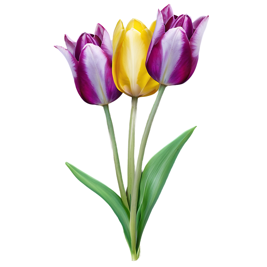 Vibrant Spring Tulips Png Onx50