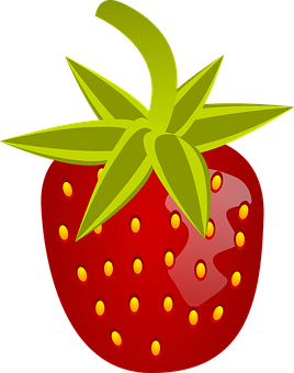 Vibrant Strawberry Graphic