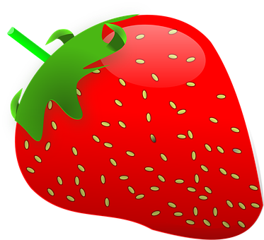 Vibrant Strawberry Illustration