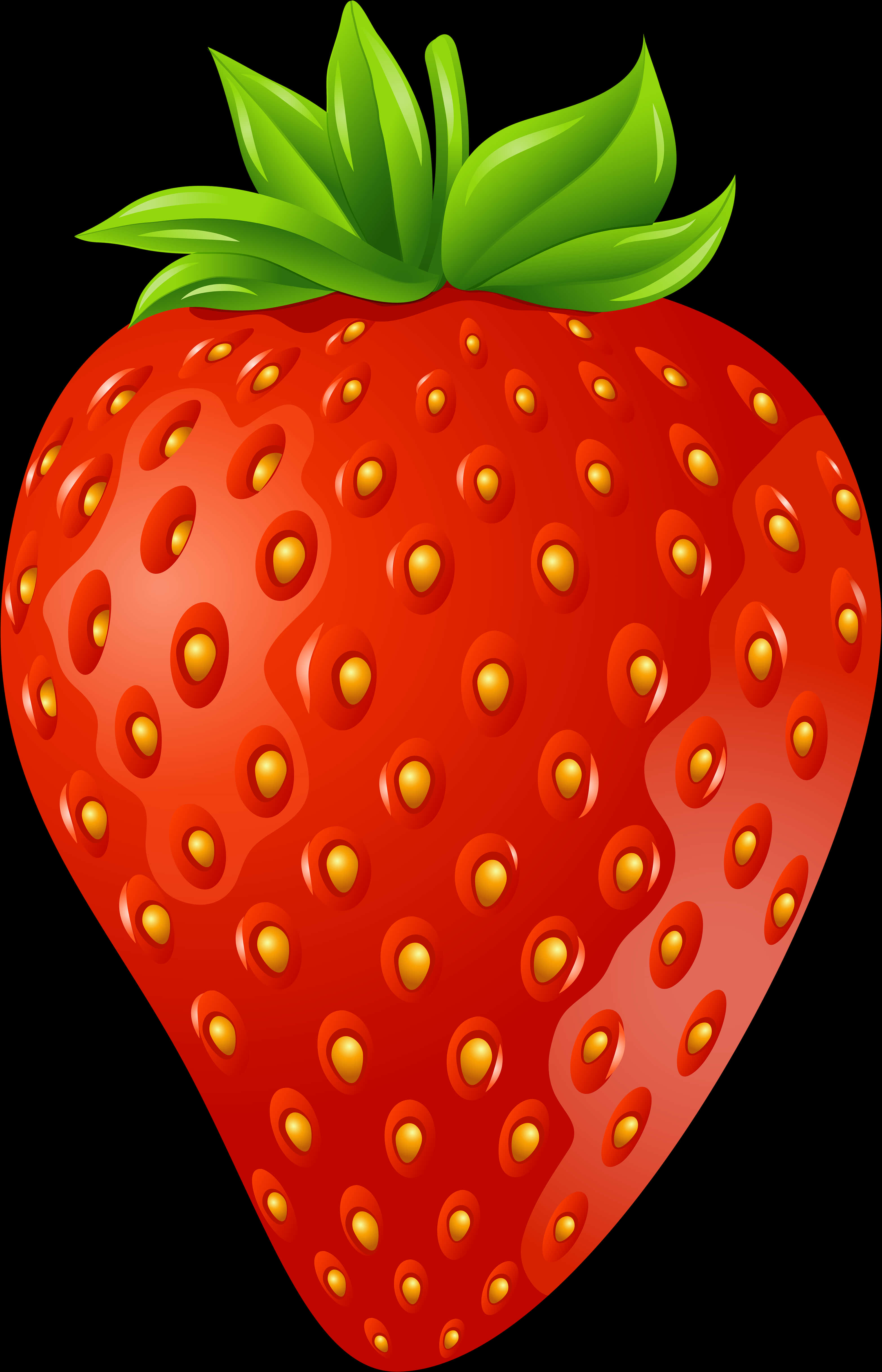 Vibrant Strawberry Illustration