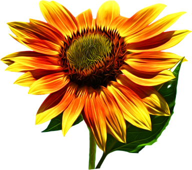 Vibrant Sunflower Artwork