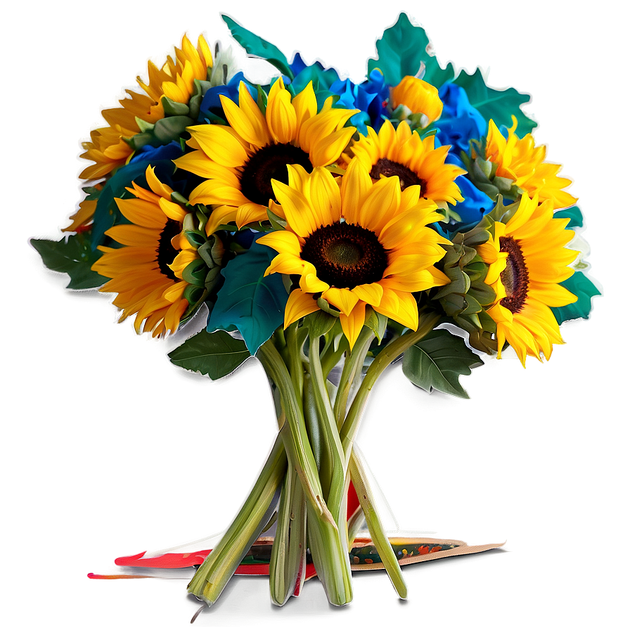 Vibrant Sunflower Bouquet Png Arf10