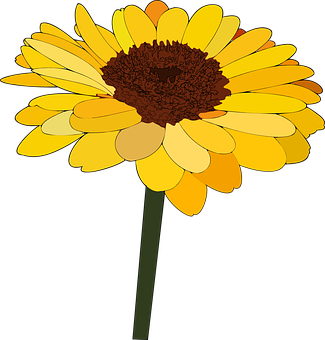 Vibrant Sunflower Illustration