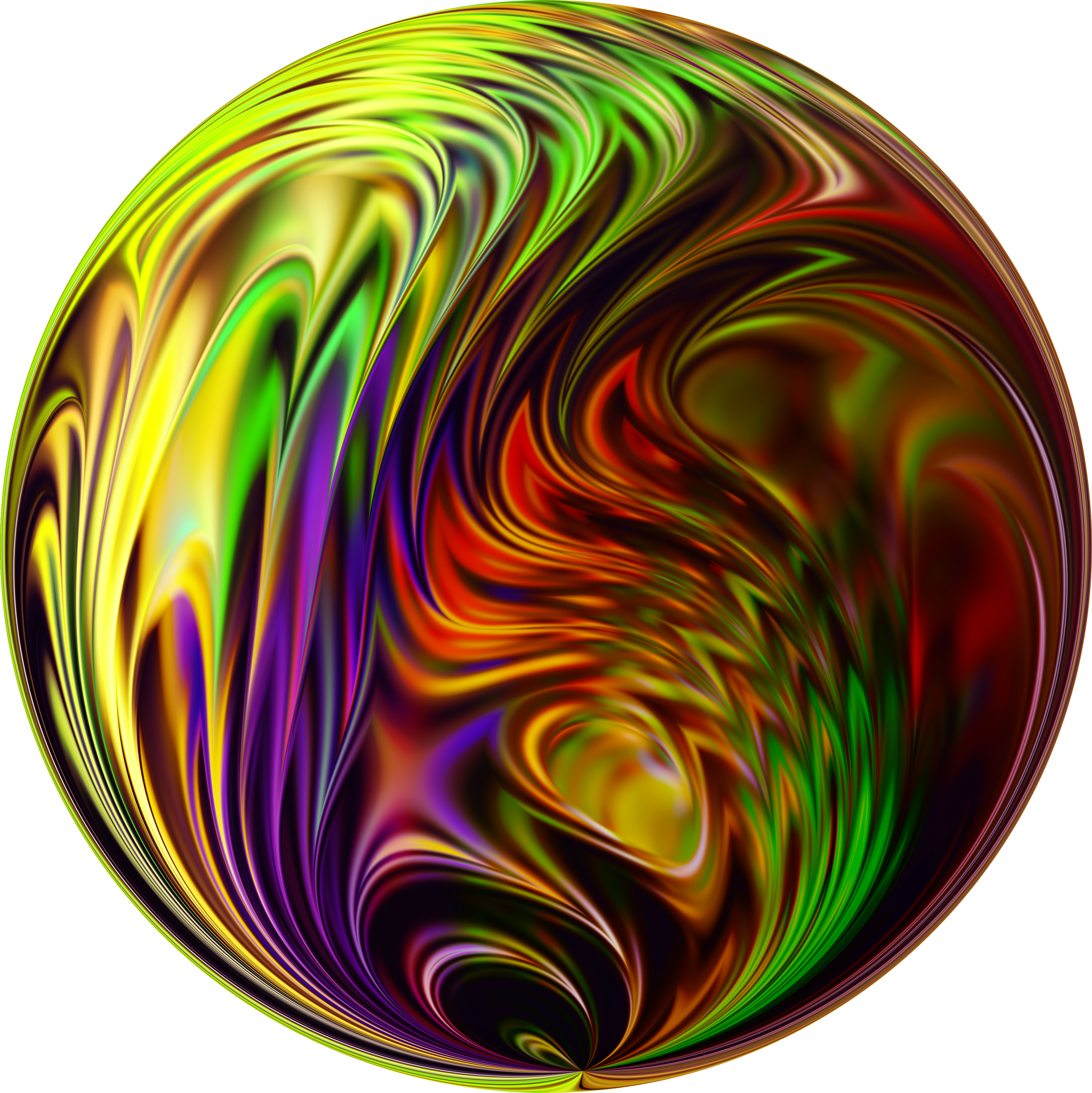 Vibrant_ Swirl_ Abstract_ Sphere