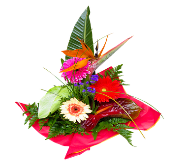 Vibrant_ Tropical_ Flower_ Bouquet