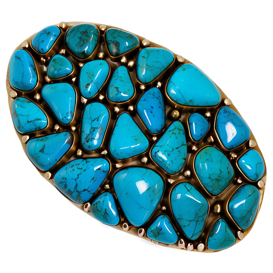 Vibrant Turquoise Gemstone Png 06252024