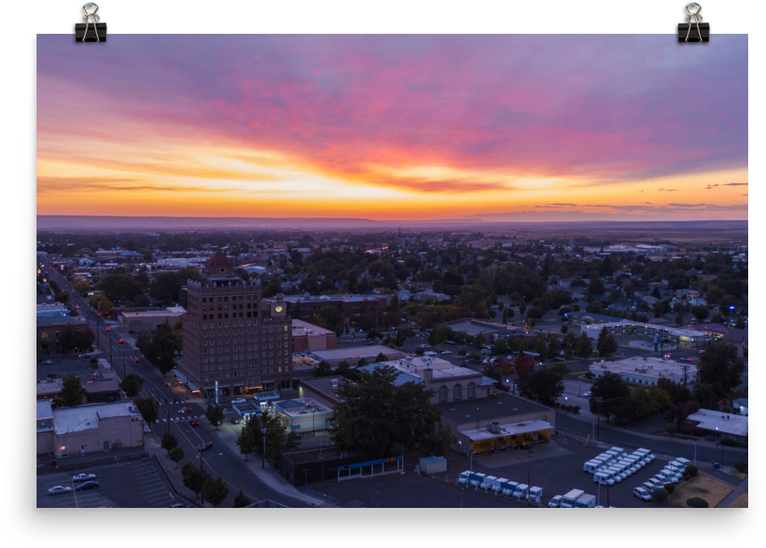 Vibrant_ Urban_ Sunset