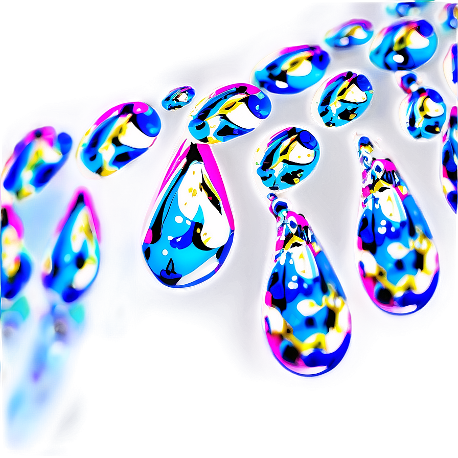 Vibrant Water Drops Image Png Vmp7