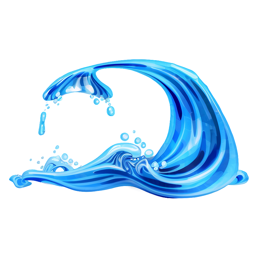 Vibrant Water Waves Png 06262024