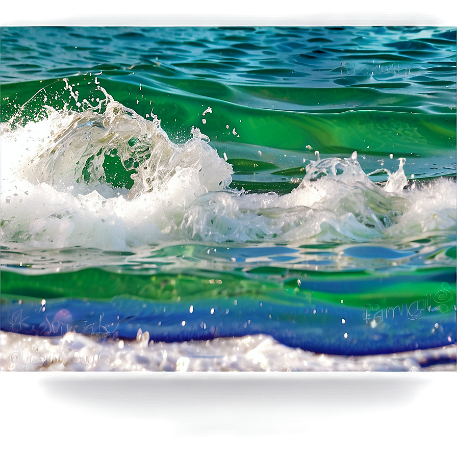 Vibrant Water Waves Png Exy56