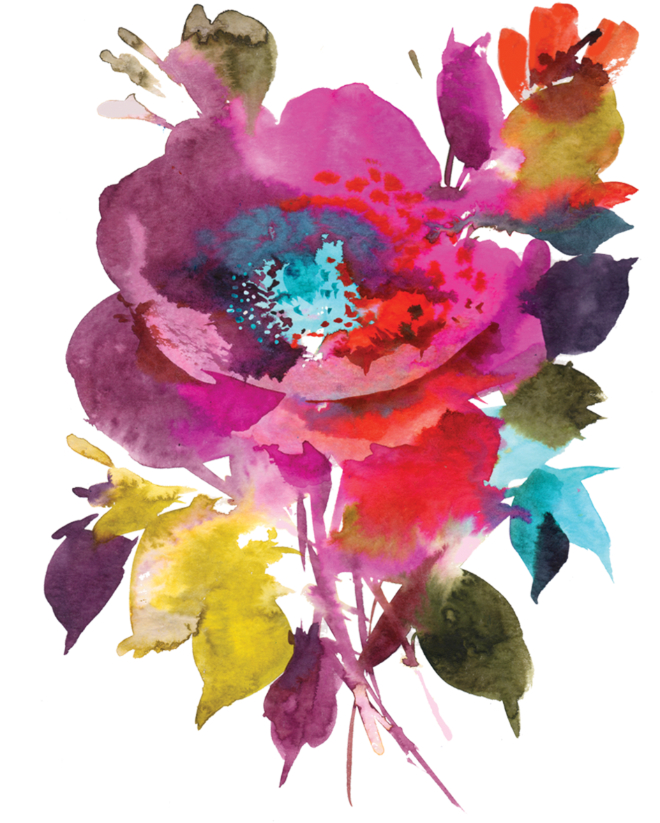 Vibrant_ Watercolor_ Flower_ Tattoo_ Design