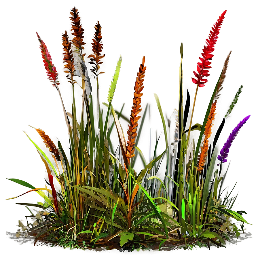 Vibrant Wild Grass Png 06292024