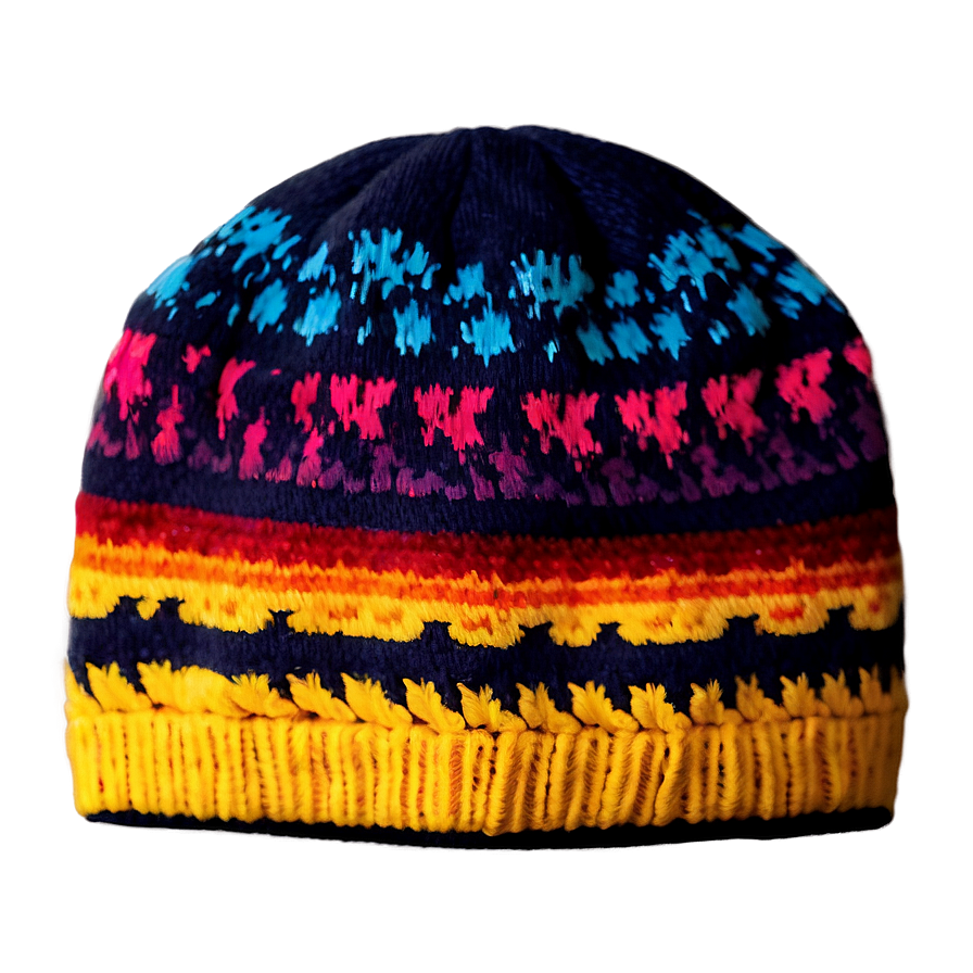 Vibrant Winter Beanie Png 06122024