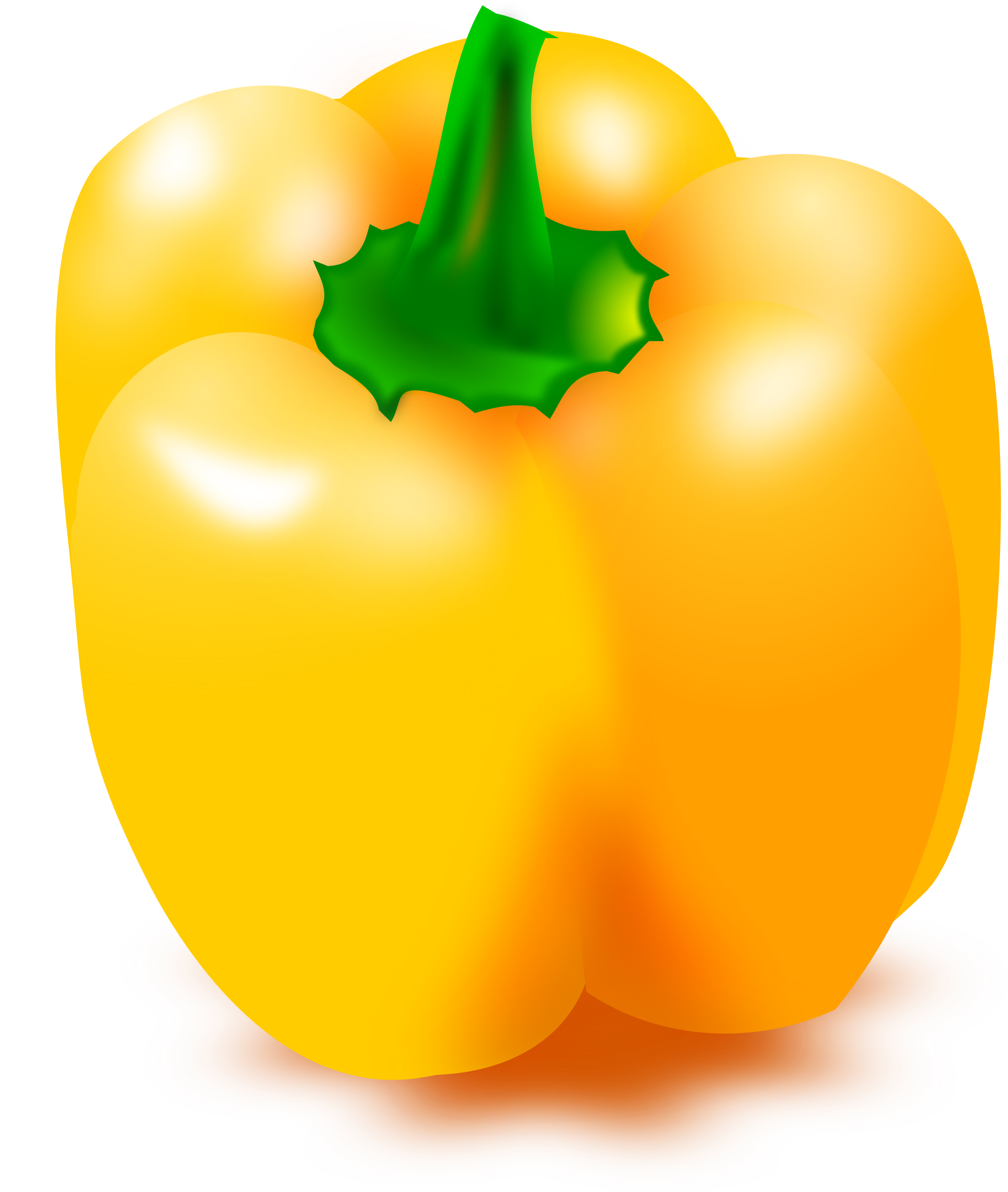 Vibrant Yellow Bell Pepper Illustration