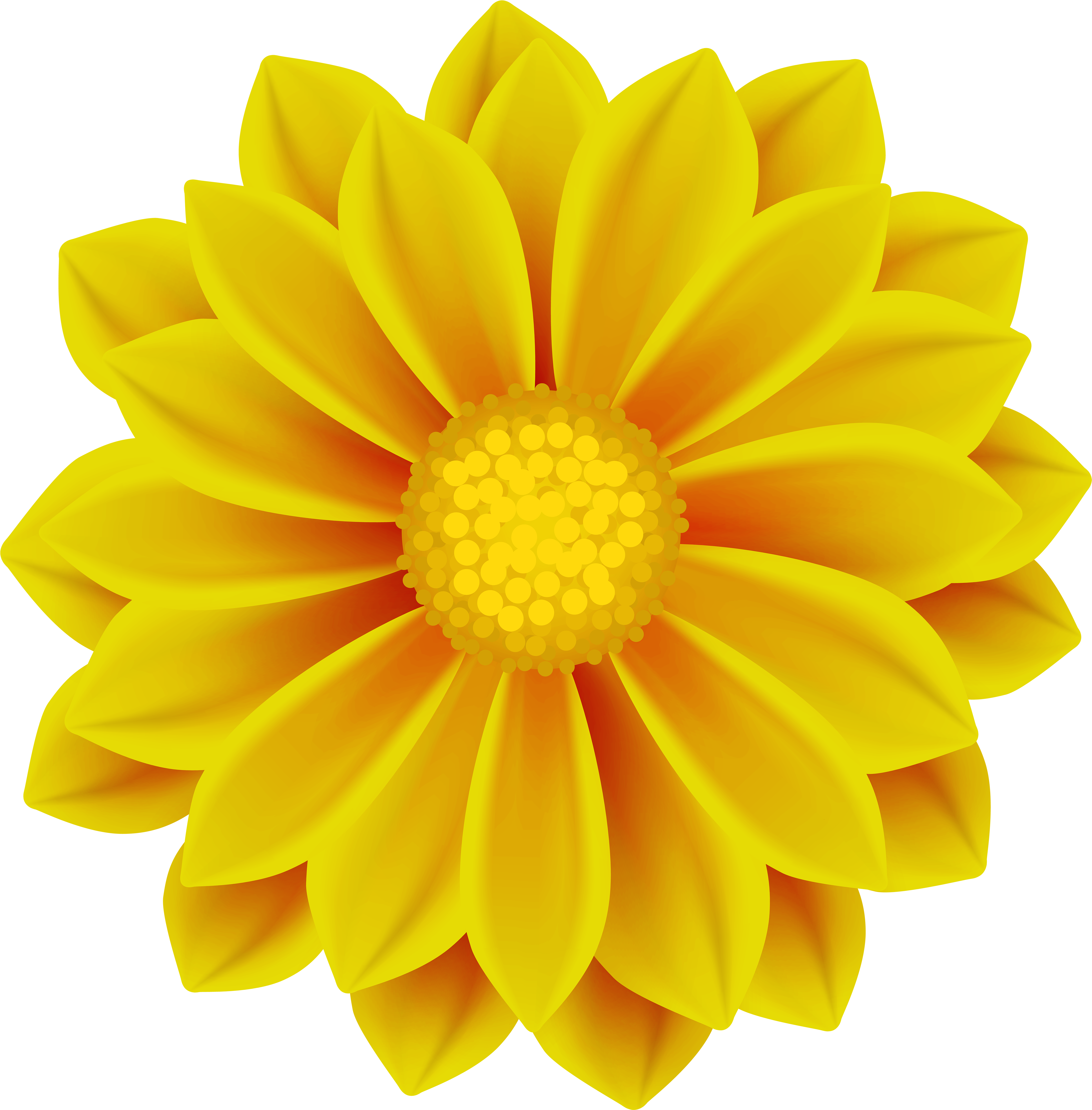 Vibrant Yellow Flower Clipart