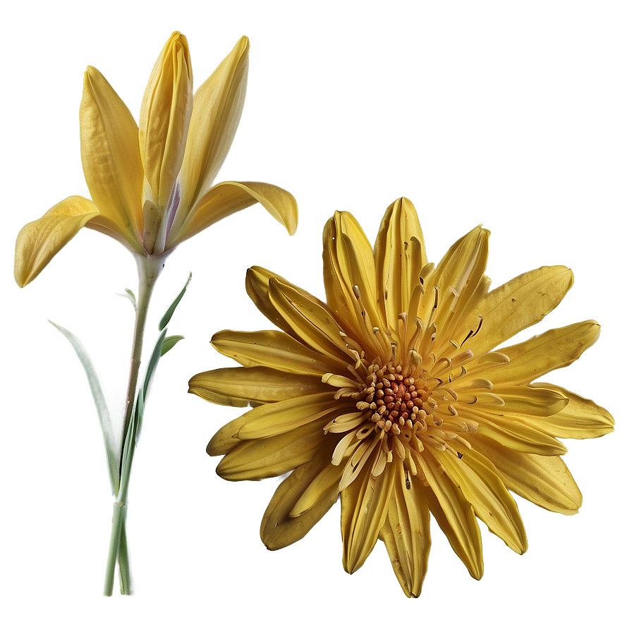 Vibrant Yellow Flowers Png 06122024