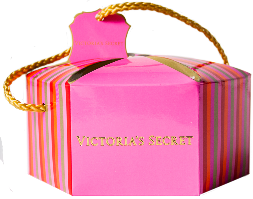 Victoria Secret Pink Striped Gift Bag